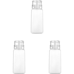 3 set Lege Remover Pomp Dispensers Opslag Fles voor Nagellak 250ml Wit
