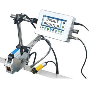 12,7/25,4 mm online inkjetprinter zonder cartridge met 4,3 '' scherm for QR Barcode Batchnummer Vervaldatum Coderingsmachine Breed printmateriaal(12.7mm)