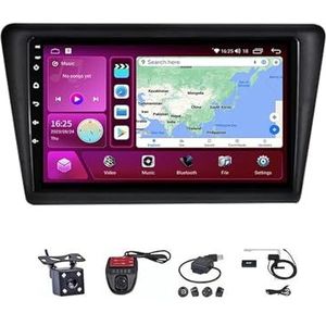 Android Touch Screen Car Stereo 10 Inch Car Stereo Radio Plug And Play Autotoebehoren Autoradio met Bluetooth En Navigatie En Achteruitrijcamera Voor Skoda Rapid 2013-2020(M100S WIFI 1G+16G)
