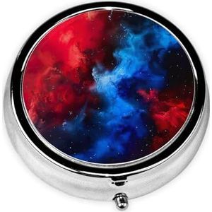 Ronde pillendoos draagbare medicijndoos voor reizen pillendoos, past zakken portefeuilles