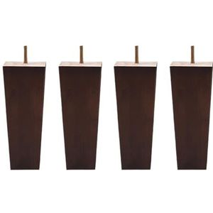 4 stuks massief houten poten for meubels, 8/10/12/15/20cm slaapbank badkamerkast stoel salontafel vervangende voeten houten poten Cheerfully (Color : 4pcs-10cm)