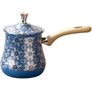 RVS inductiepot, mokkapot, Turkse koffiepot, melkverwarmer met schenktuit en deksel, boterverwarmer, gemakkelijk schoon te maken, for thuis, café, restaurant, camping(900ml)