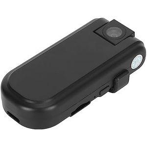 Naroote Mini-camcorder, 1080P video-opname 4K HD body back clip draagbare camera voor buiten (zwart)