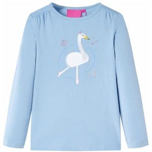 Kindershirt met lange mouwen 104 lichtblauw, t shirt voor kinderen, long sleeve t shirt, t shirt kids, t shirt met lange mouwen, long sleeve shirt