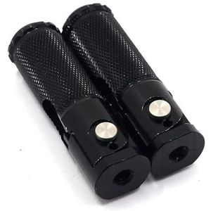voetsteunen motorfiets Universele Motorfiets Opvouwbare Voetsteunen Voetsteunen Voetsteunen Haringen Achterpedalen Set Onderdelen Motorfiets Voetsteun(Zwart)