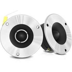 Tweeter auto Tweeters voor auto 2 stuks 4 inch 150W max. titanium kogel met condensator, gemodificeerd voertuiggeluid, automuziek, stereoluidsprekers