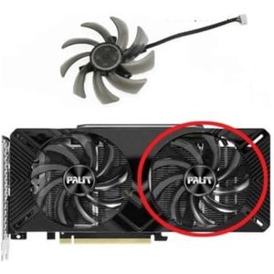 GA91S2U 87mm Computer Graphics Videokaart GPU Koelventilator voor EMTEK/voor PALIT RTX2060 2060S 2070 voor DURA VGA Radiator 4 Pins(Short Cable Fan)