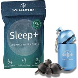 SCHALLWERK ® Sleep+ oordopjes voor het slapen – gehoorbescherming slaap dempt lawaai & snurken – oordopjes slaap ideaal voor rustig slapen en tegen snurken