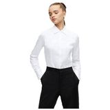 HUGO The Fitted Shirt Blouse voor dames, Wit (Wit 100), 40 NL