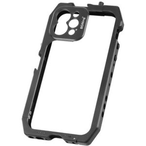 Aluminiumlegering telefoon beschermende kooi case bescherming frame 1/4 schroef gat compatibel met iPhone 12, 12 Pro mobiele telefoon