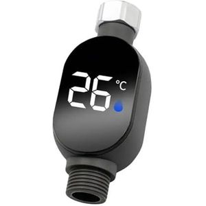 Douchetemperatuurmeter, Douchetemperatuurmeter met LED-display, direct afleesbare temperatuurmeter for bad, waterdichte badthermostaat for thuis Voor thuis en in bad