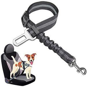 Hondenveiligheidsgordels 2 stuks hondenautogordels elastische verstelbare riem riem voor huisdier auto reizen hond kat veiligheidstouw huisdier reizen benodigdheden accessoires hondenharnassen (kleur: