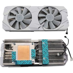 Videokaartkoellichaam RTX2080 RTX2070 voor GALAX KFA2 RTX 2070 2080 SUPER 8GB EX Wit Videokoeler Vervangen Ventilatorradiator