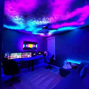 3D Thundercloud LED-licht, RGB Thunder Cloud-lamp, DIY Creative Cloud Lights met afstandsbediening, Cloud Led-nachtlamp met instelbare kleur, Gaming Room Technology Sense RGB-wandlamp 5m