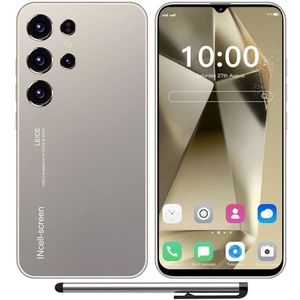 MTGud M24Ultra 4G ontgrendelde mobiele telefoons, 6,3 inch display goedkope smartphones Android 12, 3 GB + 32 GB/SD-256 GB, batterij 4500 mAh, 16 MP + 13 MP, Dual SIM, Face ID/GPS/wifi (grijs)