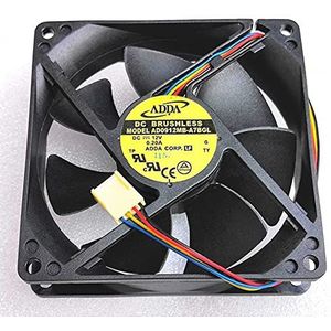 ADDA 9225 9cm fan AD0912MB-A7BGL 12V 0.20A 4-wire temperature control mute cooler fan
