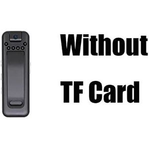 Body Camera Mini Digital Hd Camera Micro Cam Night Vision Motion Momentshot Flashlight Loop Registratie Camcorder Video Cam Videorecorder(Without TF Card)