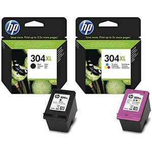 HP 304XL hoge capaciteit zwart (N9K08AE) & 304XL hoge capaciteit kleur (N9K07AE) inktcartridge Multipack