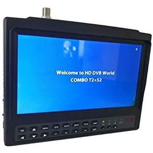 Satellietzoeker 7"" DVB-T2+DVB-S2 Terrestrial HD+ Tester KPT-716S/T Draagbare breedbeeld satellietzoeker