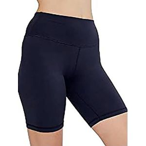 14 Kleuren Sexy Gym Shorts Vrouw Skinny Stretch Hoge Taille Effen Kleur Shorts Mooi-NavyBlue-XL