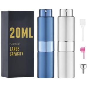 owlyee 20ML parfum verstuiver, lege Keulen Spray Fles, Mini Spuitdispenser voor reizen (2 stuks)