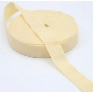 2cm platte naai-elastiek voor ondergoed broek beha rubber kleding decoratieve verstelbare zachte tailleband elastische banden-beige-20mm 10yards