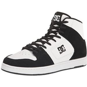 DC Manteca 4 Hi-Top Skate-schoen voor heren, wit, zwart, 45 EU