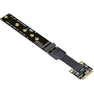Allowish MINI PCIE naar M.2 M SLEUTEL 4.0 Adapterkabel M.2 NVME SSD-conversie verlengkabel (30 cm, R64SF 4.0)