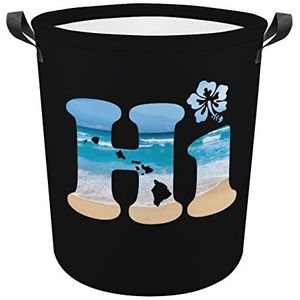 Hi Hawaii Grappige Wasmanden Met Handvatten Waterdichte Opvouwbare Kleding Hampers Opslag Bin Organizer