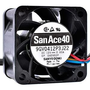 9GV0412P3J22 4cm fan 4028 DC12V 0.60A 4-wire PWM large air volume server cooling fan