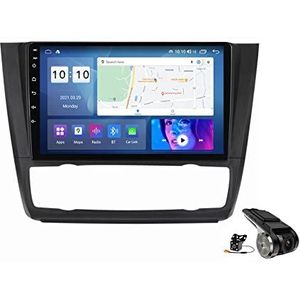 Autoradio Android 14 Dubbel-Din Bluetooth-radio voor serie E81 E82 E87 E88 2004-2012 GPS-navigatie 9 inch MP5 Multimediaspeler Video FM-ontvanger met 4G / 5G WiFi DSP RDS SWC Carplay,A,M500S