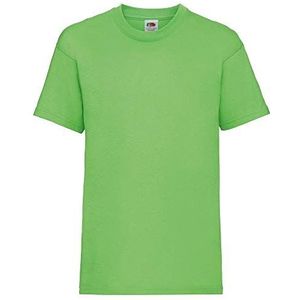 Fruit of the Loom T-shirt voor meisjes, Valueweight, lime, 152 cm