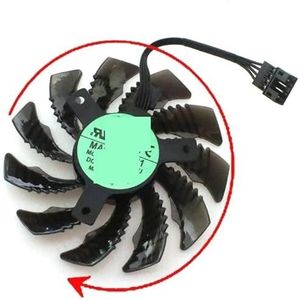 T128010SU DC12V 0.35A 77mm For Gigabyte RX6700XT 6700 6600XT for EAGLE OC RX5700XT 5600XT 5500XT for GAMING Graphics Card Cooling Fan(T128010SU-B)