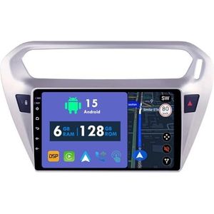 RoverOne Autoradio GPS voor Peugeot 301 voor Citroen C-Elysee CElysee 2012-2016 Carplay Android Auto Stereo Hoofdeenheid Bluetooth WiFi Radio Speler Sat Navigatie