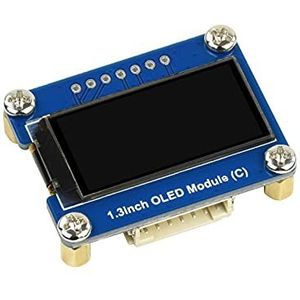 Waveshare 1.3inch OLED Display Module Black/White Display Color 64×128 Resolution Embedded SH1107 Driver with SPI / I2C Interface