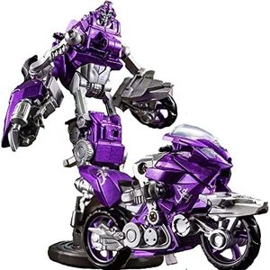 Transformbots Toy LS19 Motorfiets Overspeed Three Sisters Deformation Robot, elk model is 4 inch hoog (een set bevat modellen)