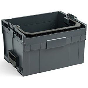 Bosch Sortimo LT-Boxx 272 Gereedschapskoffer, innovatief transportsysteem, lege gereedschapskoffer, compatibel met L-Boxx, antraciet