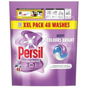 Persil Colour Protect 3 in 1 Wascapsules houdt kleuren helder uitstekende vlekverwijdering in snelle en koude wasbeurten 48 wasbeurten