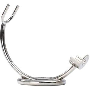 YKMYXZ, Scheermeshouder Praktische scheerborstelstandaard for heren, mode chroomkleurige scheerkwasthouder, mannelijke zinklegering rechte scheerhouderset