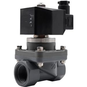 Magneetventiel 110 V membraan drukventiel UPVC/CPVC corrosiebescherming elektrische energiebesparing (NPT-AC110V-UPVC, 1,25 inch)