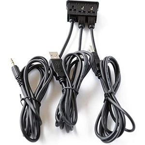 hero-s Adapter Kabel Monitor Usb Plug 3.5 Mm Cord Speaker Draden Dual Usb Universele Auto Inbouw Usb Port Panel Auto Boot 3.5mm AUX Verlengkabel