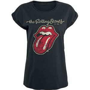 Rolling Stones, The Plastered Tongue T-shirt zwart S 100% katoen Band merch, Bands