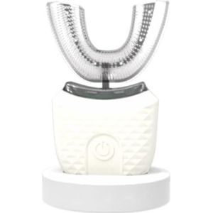 Ultrasone Tandenborstel, U-vormige 360 ​​° Automatische Tandenborstel, IPX7 Waterdichte Tandenborstel Elektrische Tandenbleekborstel Sonische Tandenborstel met Draadloos Opladen,C