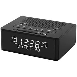 iTOMA 525 - DAB & FM-radiowekker - Dimbaar LCD-scherm - Dubbele wekker - Bluetooth