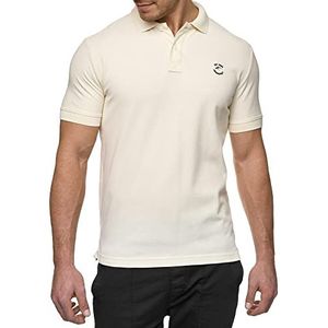 INDICODE Heren Wadim Polo Shirt | Polo shirt van katoen White Asparagus M