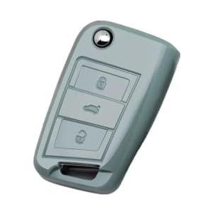 Sleutelbehuizing Autosleutel Case Cover Voor Polo Voor Golf 7 MK7 Voor Tiguan Voor Passat Voor Octavia Voor Kodiaq Voor Karoq Voor Seat Voor Ateca Voor Leon Autosleutelhoesje(2)