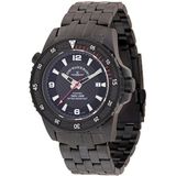 Zeno-Horloge Mens Horloge - Professionele Duiker Automatisch zwart&rood - 6478-bk-s1-7M