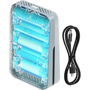 Litheli Accu 20 V 4,0 Ah 20.000 milliampère lithium-ion-accu, geschikt voor alle Litheli-apparaten, met led-display, voor de stroomvoorziening van intelligente apparaten.