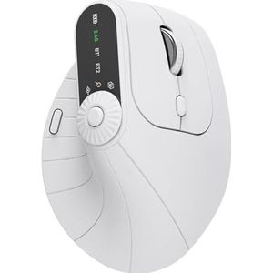 Verticale draadloze muis oplaadbare Bluetooth-compatibel+2,4 GHz draadloze verticale ergonomische optische muis 1000/1200/1600/2400 dpi laptops computer pc muizen, voor laptop laptop pc MacBook