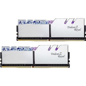G.Skill Trident Z Royal Series 32GB (2 x 16GB) 288-pins SDRAM DDR4 4000 (PC4-32000) CL18-22-22-42 1.40V Dual Channel Desktop Memory Model F4-4000C18D-32GTRS